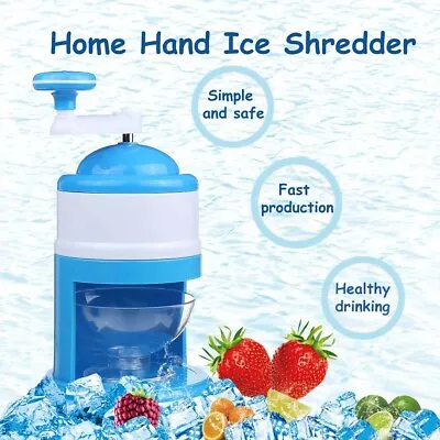 Manual Mini Smoothie Shaved Ice Machine Hand Ice Breaker • $39.99