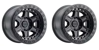 Black Rhino Set Of 2 Reno Beadlock 17x8.5 6x135 Black Race Rims 1785REN006135M87 • $810.17