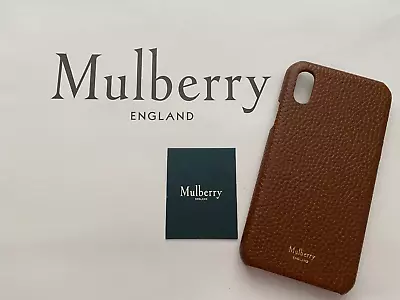 New : MULBERRY Apple IPhone X Leather Clip Case In Oak : Brand New • £29.99