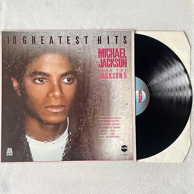 Michael Jackson + The Jackson Five - 18 Greatest Hits Vinyl LP Record (UK 1983) • £5