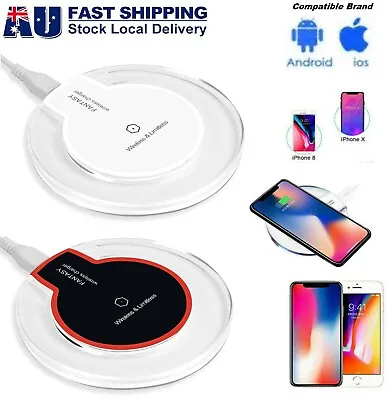 $8.99 • Buy QI Wireless Charger Fast Charging For Samsung Galaxy S8 S9 S10 Plus 10W Adapter