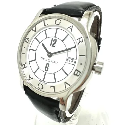 BVLGARI ST35S Solo Tempo Quartz Date Wristwatch • $1110