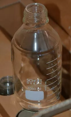 $22.04 • Buy Schott Duran 1000mL Clear Glass Storage Bottle 