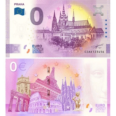 £7.87 • Buy 0 Euro Souvenir Banknote  Praha  2022-6  UNC