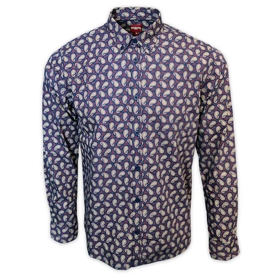 £27.48 • Buy Mens Merc London Navy Shire Paisley Shirt M