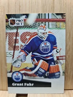 GRANT FUHR🏆1991 Pro Set #78 EDMONTON NHL Hockey Card🏆FREE POST • $4