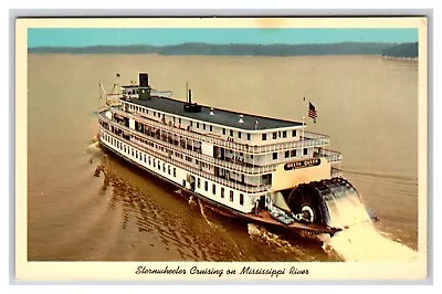 Sternwheeler Delta Queen In Mississippi River Valley UNP Chrome Postcard N26 • $2.95