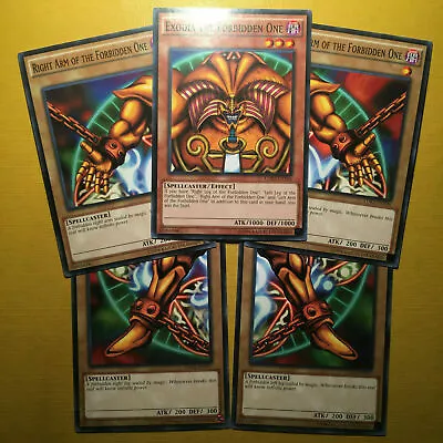 YuGiOh! Exodia The Forbidden One Set ~ All 5 Cards/pieces ~ Brand New Mint Cards • £9.95