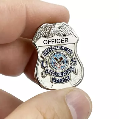 $10.99 • Buy BL6-018 VA Veterans Affairs Police OFFICER Administration Shield Lapel Pin