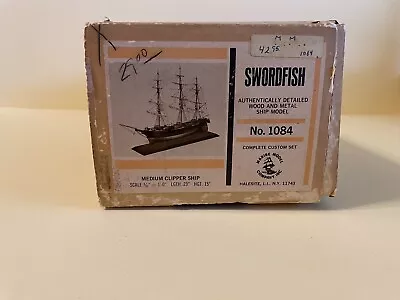 Vintage Marine Model Co Ship Model Kit SWORDFISH No 1084 (Original Box Opened) • $78.99