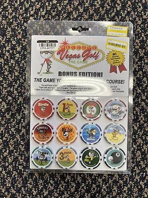 Authentic Vegas Golf 12 Poker Chips On The Course Golf Gambling Game - Sealed • $9.99