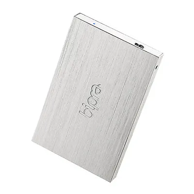 Bipra 100GB 2.5 Inch USB 3.0 FAT32 Portable Slim External Hard Drive - Silver • £35.49