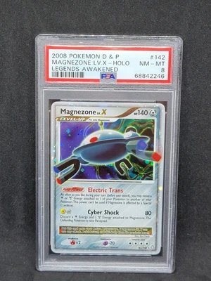 $21.50 • Buy PSA 8 2008 Pokemon D& P Legends Awakened Magnezone Lv. X Holo #142 - 68842246