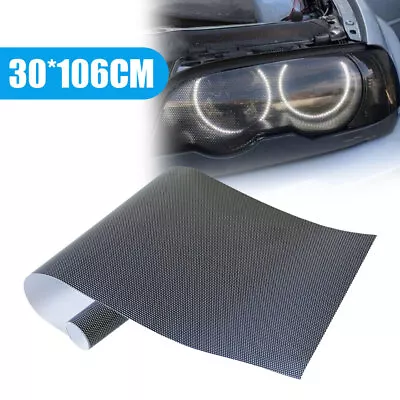 Car Tail Light Sticker Cover Black Honeycomb Sticker Tail-lamp Decal Accessories • $8.27