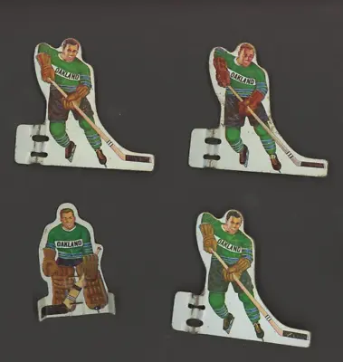 1960's Vintage Coleco Table Hockey Metal Players Oakland Lot (4)   *8302 • $18.14