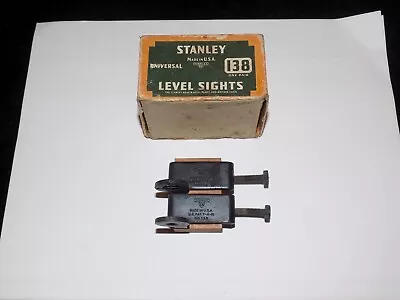 Vintage Stanley No. 138 Universal Level Sights In Box Sweetheart • $3.99