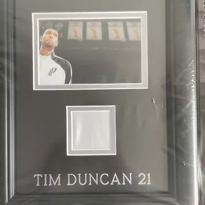 Tim Duncan Framed 2001 GAME WORN Warm-Up Jacket San Antonio Spurs! MEARS LOA • $40