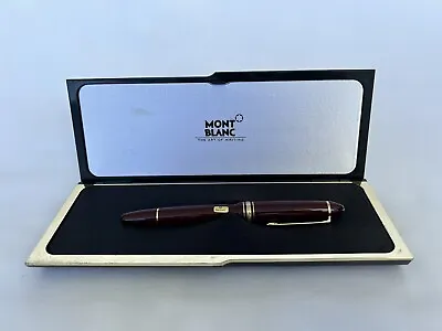 MONTBLANC MEISTERSTUCK 146 Burgundy Vintage Fountain Pen 14K (Mint Condition) • $499
