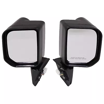 Fits Toyota FJ Cruiser 07-14 Set Of Side View Power Mirrors Gloss Black W/ Lamps • $108.40