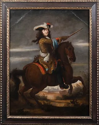 Large 17th Century Horse Portrait Of King Louis XIV Of France Taking Besançon • £4000