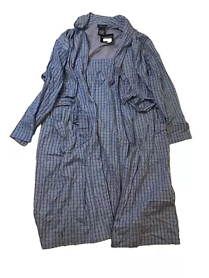 Ralph Lauren Polo Men’s Robe 100% Cotton Blue Plaid Size L/LX Brand New • $35