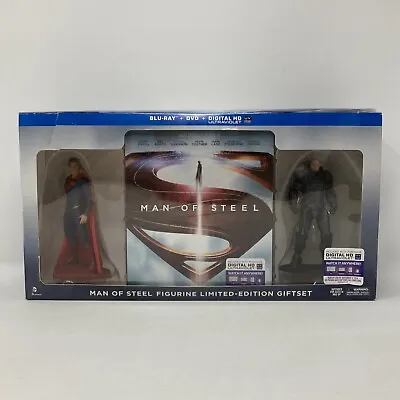 Man Of Steel Figurine Limited Edition Giftset BluRay + DVD Sealed Box Wear (B13) • $59.99