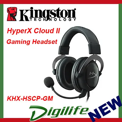 $149 • Buy Kingston HyperX Cloud II 7.1 Surround Sound Gaming Headset Gunmetal - Gun Metal