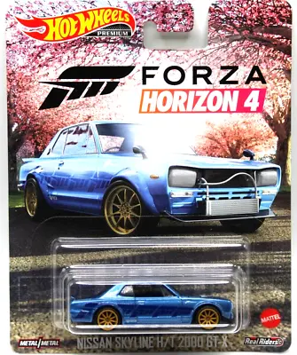 Hot Wheels Retro Entertainment Forza Nissan Skyline H/T 2000 Blue GoldM10spkRR's • $6.49