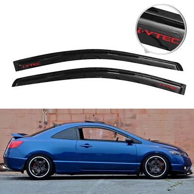 For 06-11 Honda Civic Coupe Window Visor Smoke Guard Shade Deflector Rain Vent • $49.99