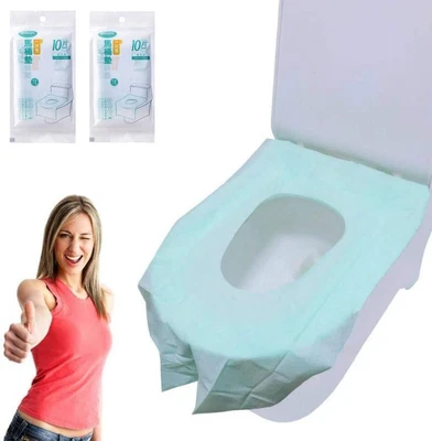 £0.99 • Buy Toilet Seat Covers Disposable, 20Ps Extra Large Soft Waterproof Toilet Paper Pad