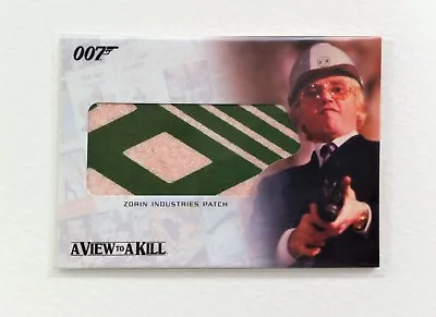 £29.99 • Buy 2007 The Complete James Bond RC9 Relic Card Zorin Industries Patch  - AVTAK