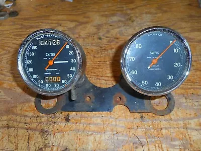 1962-63 Bsa Rocket Gold Star Smiths Chronometric Tachometer 140 Mph Speedometer • $575