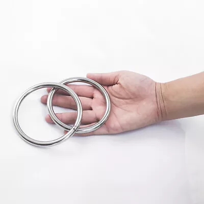 O Round Ring Heavy Duty Welded Metal For Yoga Hammock 304 Stainless Steel M3-M10 • $11.89