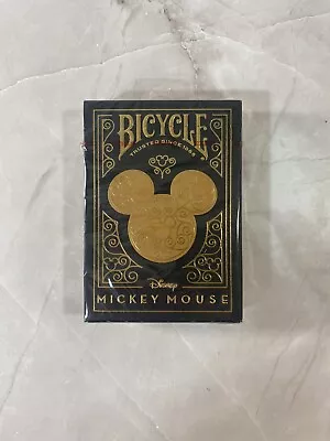 Bicycle Disney Mickey Mouse Inspired Black And Gold Playing Cards • $4.99