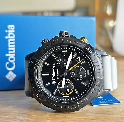 Columbia PEAK PATROL CSC03-005 Stainless Steel Chronograph Day 42mm Men's Watch • $137.99