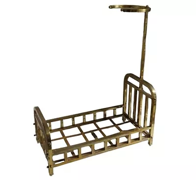 C 1900 Usine La Fontaine Paris Shop Display Brass Bed Salesman Sample Model DOLL • $399.99