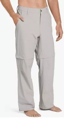Jockey Men's 36 X 30 Outdoor Flint Grey Pants Convertible Zip Pants/Shorts NEW • $18