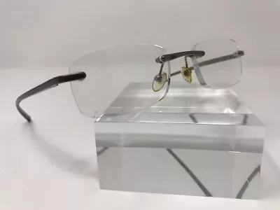 Magnivision Eyeglasses 2MWM 52-20 Gunmetal Rimless Flex Hinge Q370 • $13.50