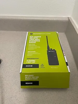 New Motorola Business Radio Black With Charger 5 Radios Charger Included.  • $2300