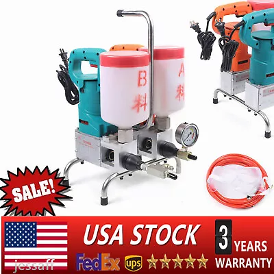 Electric Epoxy / Polyurethane Foam Injection Pump Grouting Steel Machine 1500W • $412