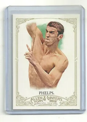 2012 Topps Allen & Ginter Card # 129 Michael Phelps Legendary Swimmer • $0.99