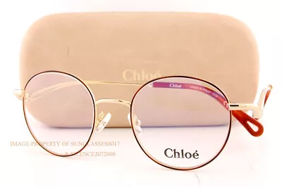 Brand New Chloe Eyeglass Frames  2155 757 Yellow Gold/Havana Women  Without Case • $99.99