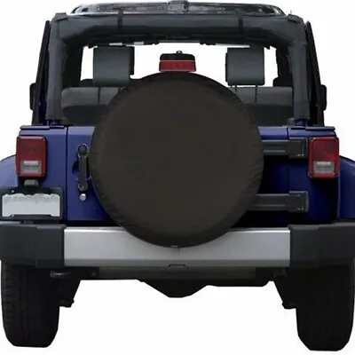 17 In Black Spare Wheel Tire Cover PVC Leather Easy Install Protector Accessorie • $31.40