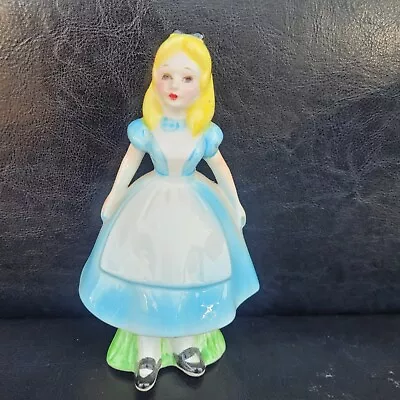 Vintage Walt Disney Alice In Wonderland 6” Ceramic Figurine • $24.95