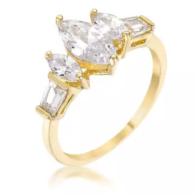 Marquise Triplet Engagement Ring • $28.40