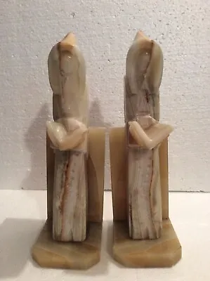 Vintage: Pair Of  Agate  11   Monk Bookends • $65
