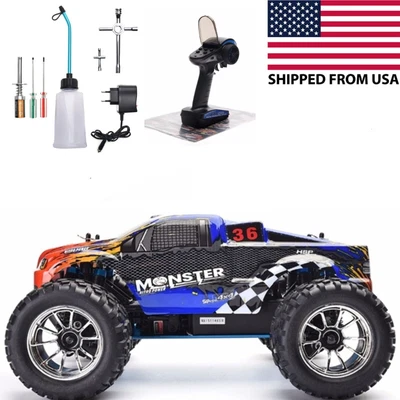 $289.99 • Buy RC Off Road  Monster Truck 1:10 Racing 4wd Speed Nitro Gas Power Remote Controls