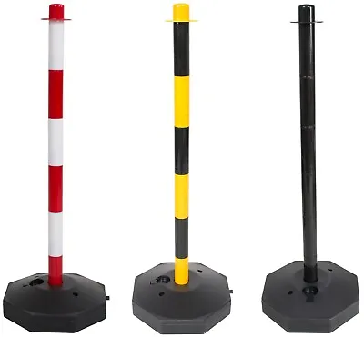Plastic Safety Barrier Event Queue Security Fence Post With Base • £10.10