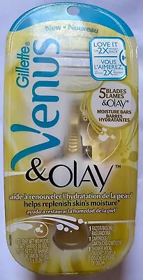 Gillette Venus & Olay Razor 1 Cartridge & Shower Hook NEW • $4.99