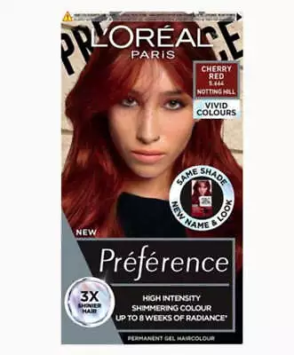 Loreal Paris Preference High Intensity Permanent Gel Hair Colour Cherry Red • £11.35